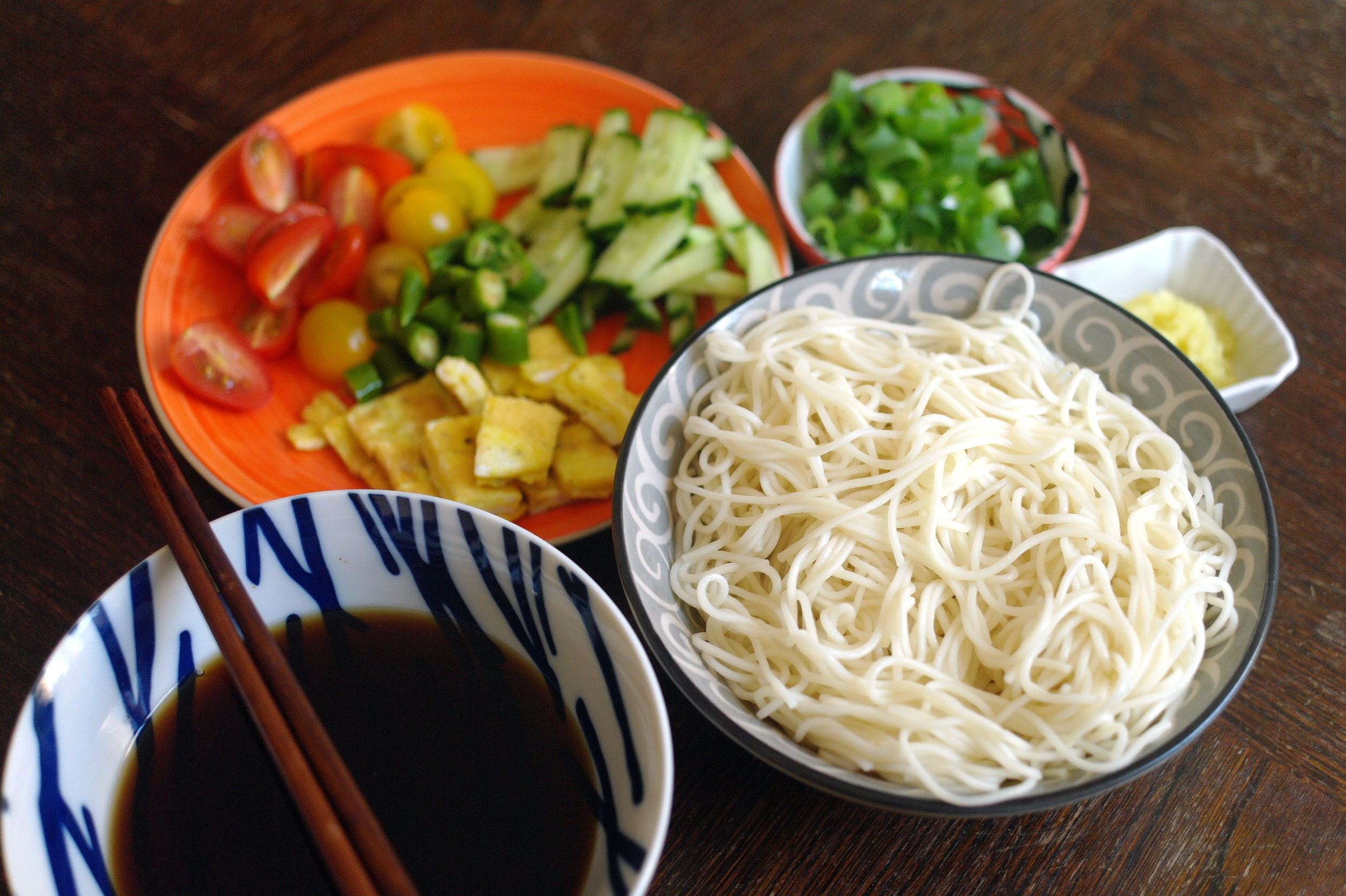 Somen noodles giapponesi